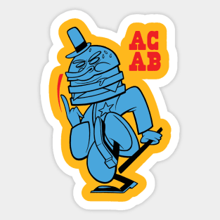 All Cop Are Burgers Sticker